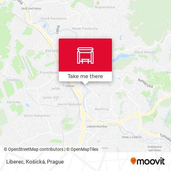 Liberec, Košická map