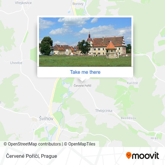 Červené Poříčí map