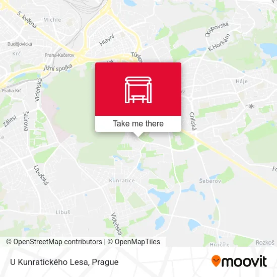 Карта U Kunratického Lesa