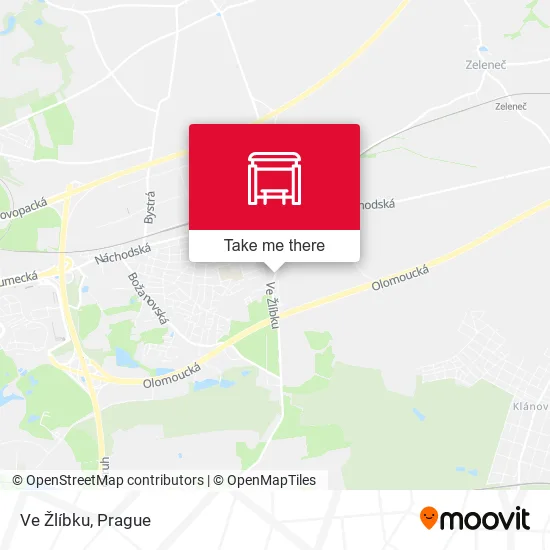 Карта Ve Žlíbku