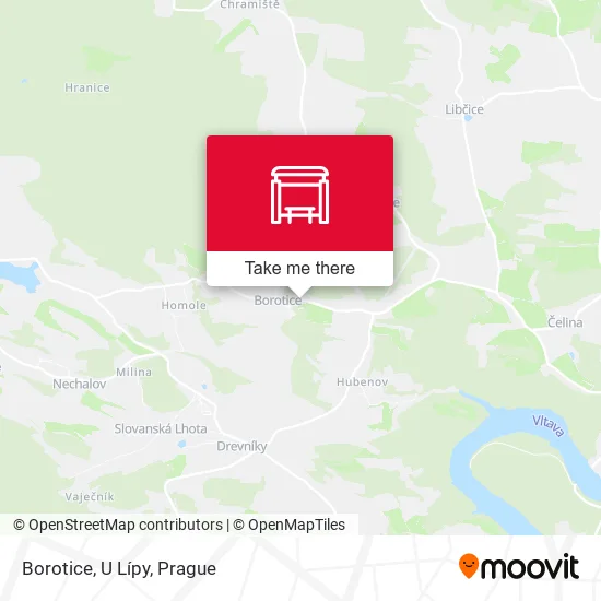 Карта Borotice, U Lípy