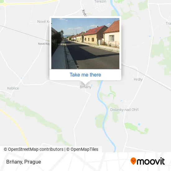 Карта Brňany