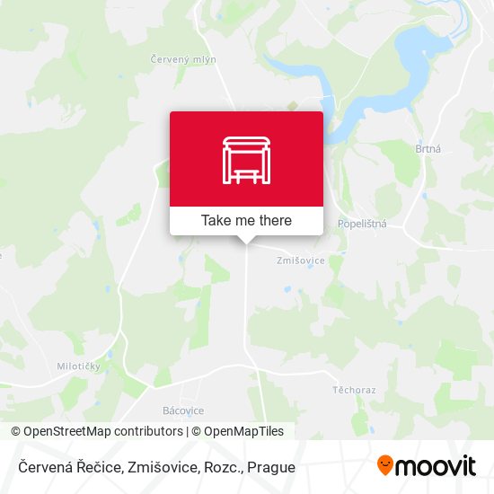Červená Řečice, Zmišovice, Rozc. map