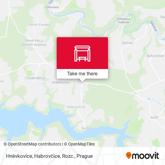 Hněvkovice, Habrovčice, Rozc. map