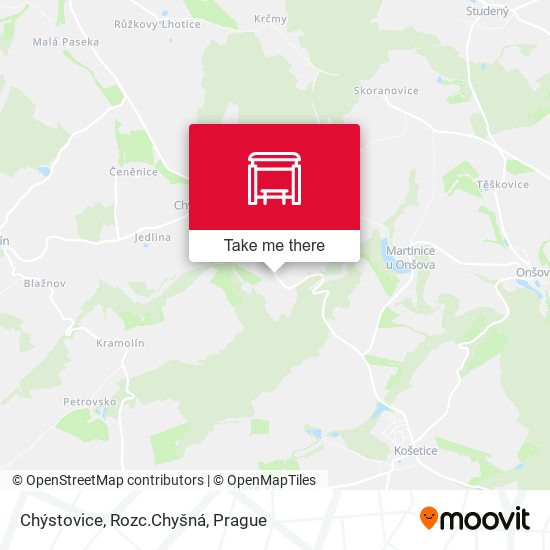 Chýstovice, Rozc.Chyšná map