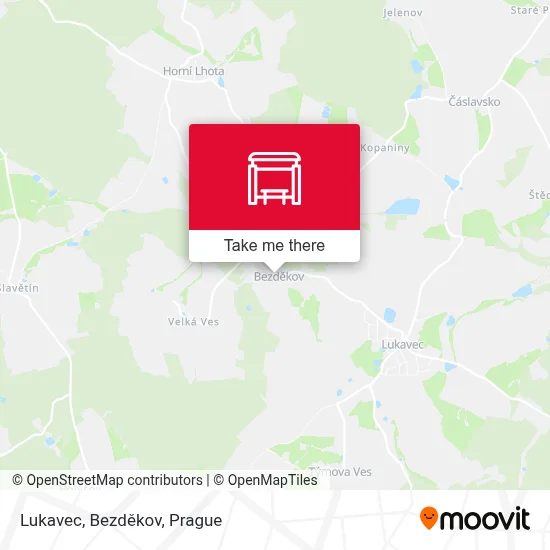 Lukavec, Bezděkov map