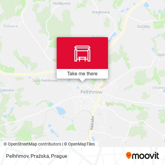 Pelhřimov, Pražská map