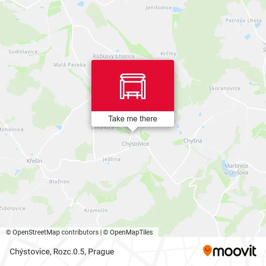 Карта Chýstovice, Rozc.0.5
