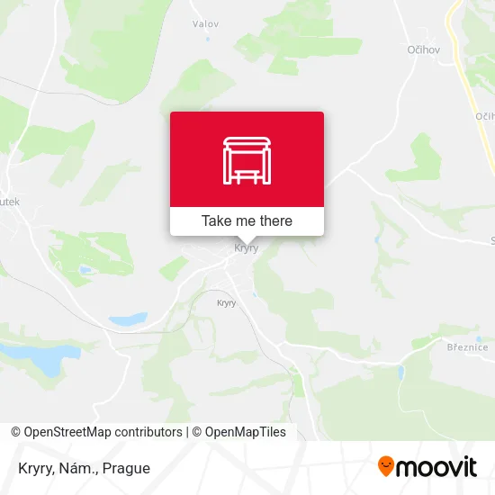 Карта Kryry, Nám.