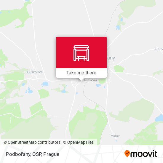 Podbořany, OSP map