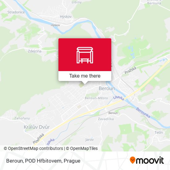 Beroun, POD Hřbitovem map