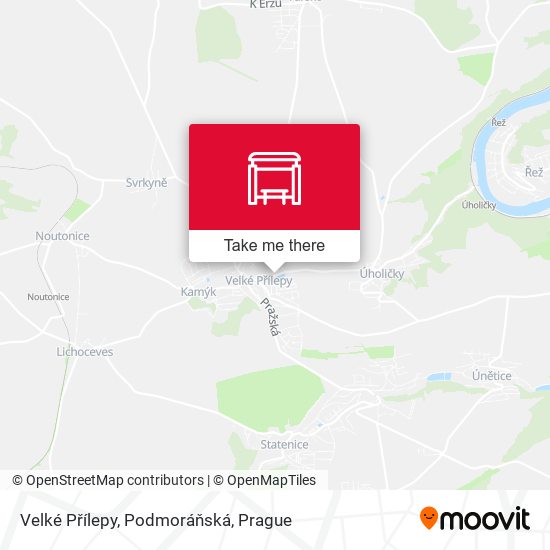 Velké Přílepy, Podmoráňská map