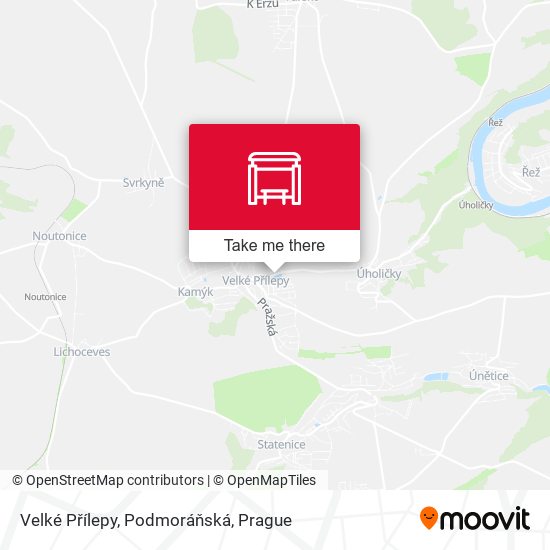 Velké Přílepy, Podmoráňská map