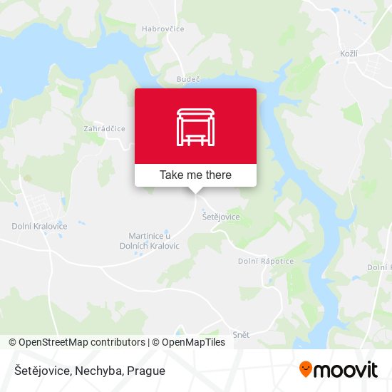 Šetějovice, Nechyba map