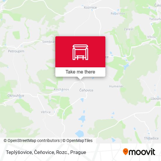 Teplýšovice, Čeňovice, Rozc. map