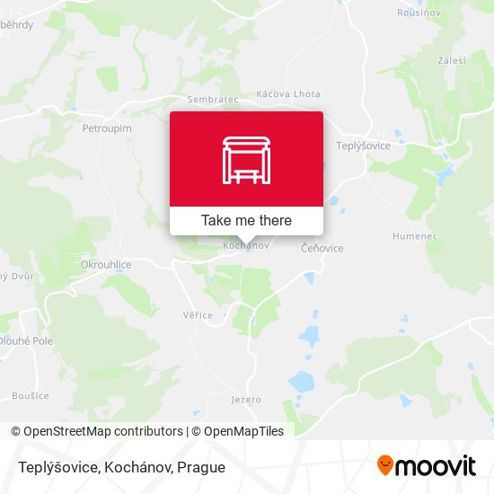 Teplýšovice, Kochánov map
