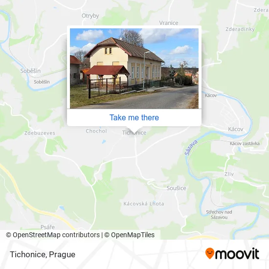 Карта Tichonice