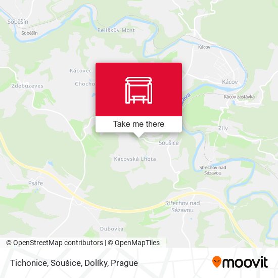 Tichonice, Soušice, Dolíky map
