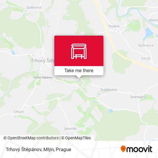 Trhový Štěpánov, Mlýn map