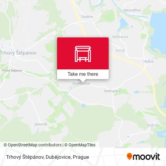 Trhový Štěpánov, Dubějovice map