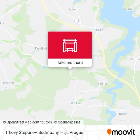 Trhový Štěpánov, Sedmpány, Háj. map