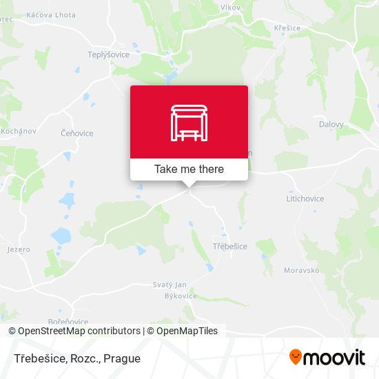 Třebešice, Rozc. map