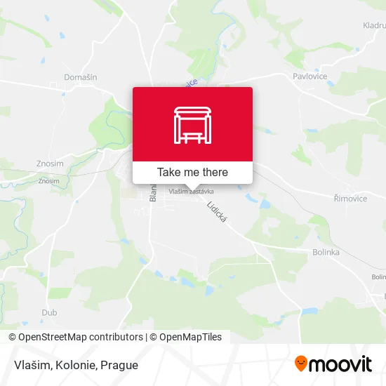 Карта Vlašim, Kolonie