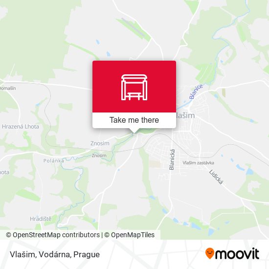 Vlašim, Vodárna map