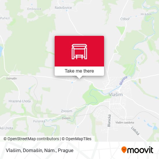 Vlašim, Domašín, Nám. map