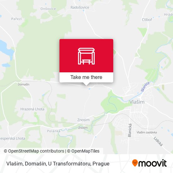 Vlašim, Domašín, U Transformátoru map