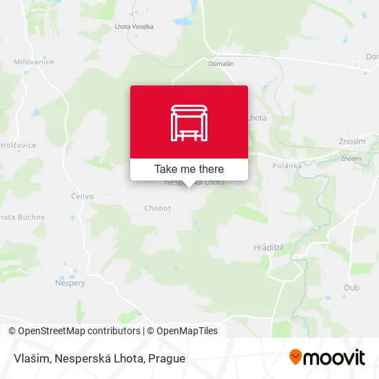 Карта Vlašim, Nesperská Lhota