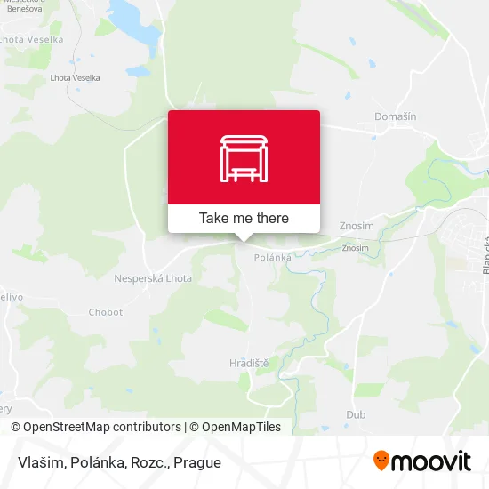 Карта Vlašim, Polánka, Rozc.