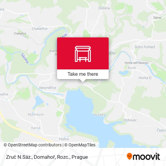 Zruč N.Sáz., Domahoř, Rozc. map
