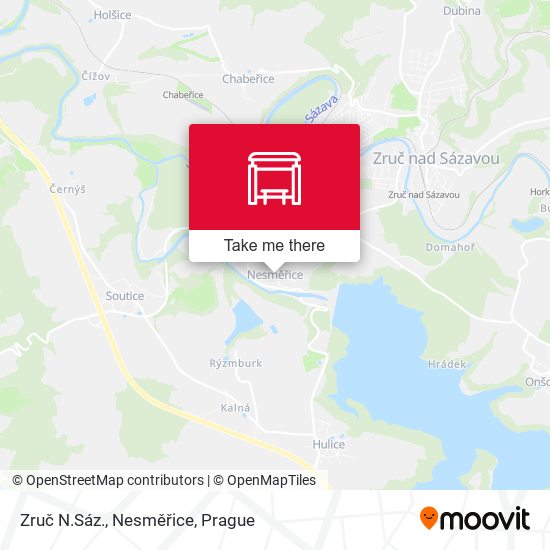 Zruč N.Sáz., Nesměřice map