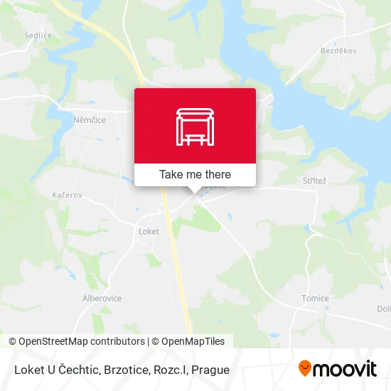 Карта Loket U Čechtic, Brzotice, Rozc.I