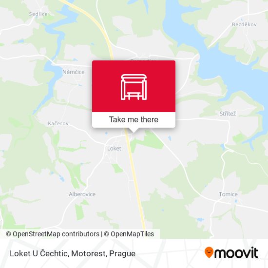 Loket U Čechtic, Motorest map