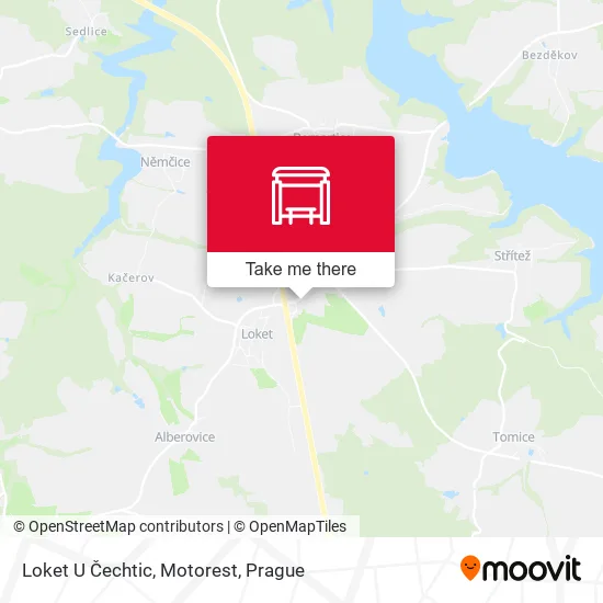 Карта Loket U Čechtic, Motorest