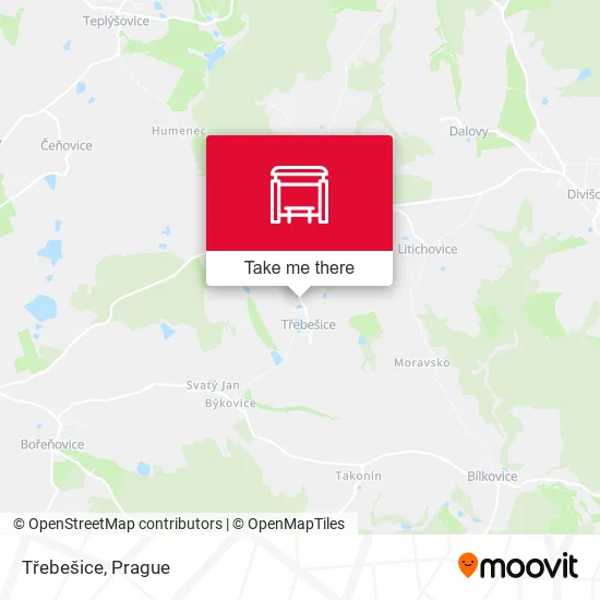Карта Třebešice