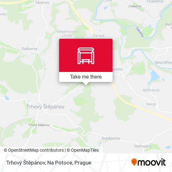 Trhový Štěpánov, Na Potoce map