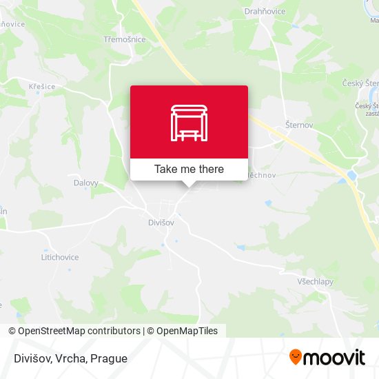Карта Divišov, Vrcha
