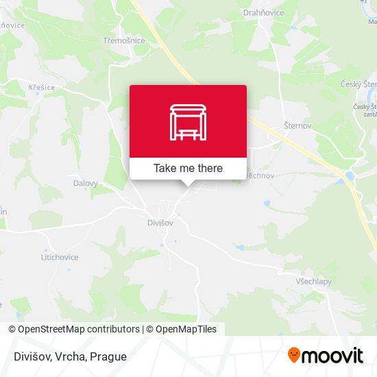 Карта Divišov, Vrcha