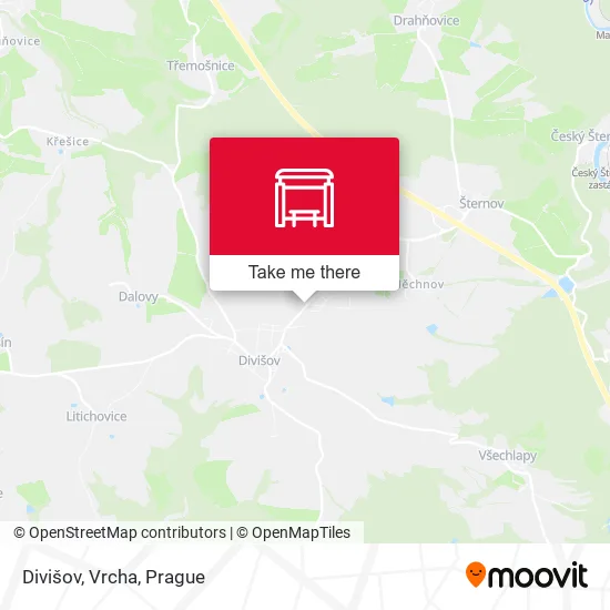 Карта Divišov, Vrcha