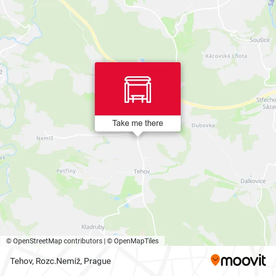 Карта Tehov, Rozc.Nemíž