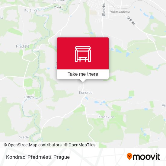 Kondrac, Předměstí map