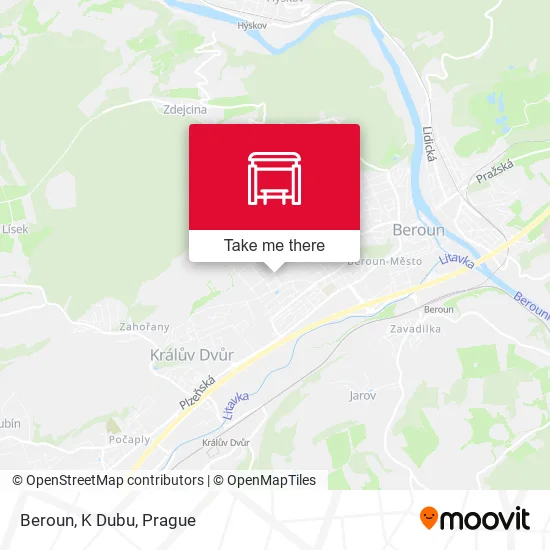 Карта Beroun, K Dubu