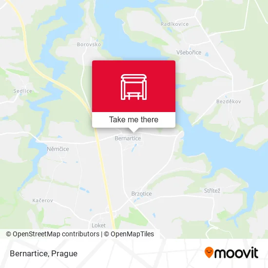 Карта Bernartice