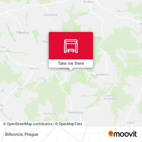 Карта Bílkovice