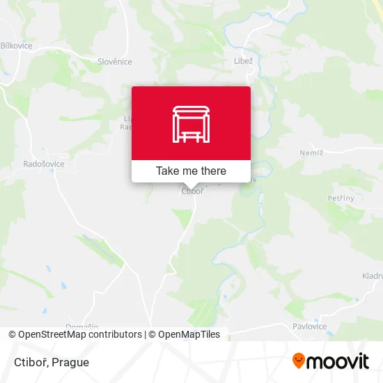 Карта Ctiboř