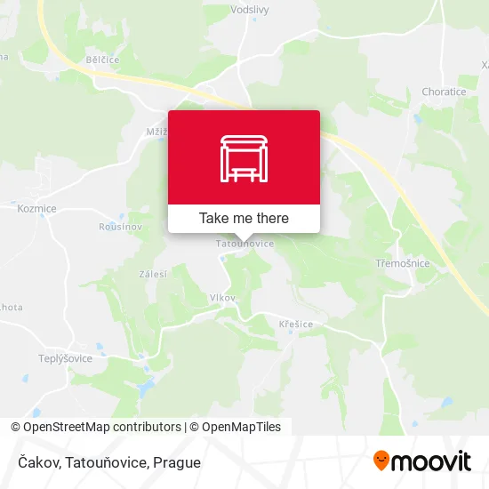 Карта Čakov, Tatouňovice