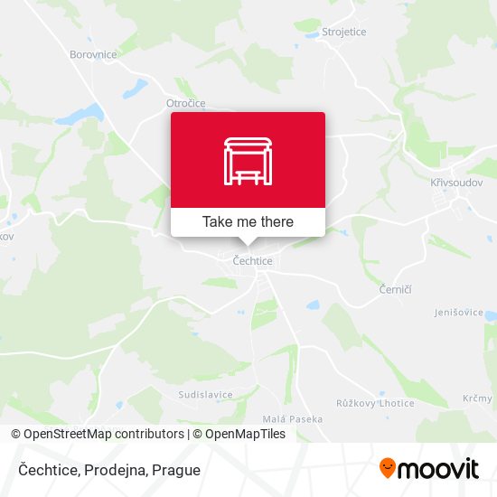 Карта Čechtice, Prodejna